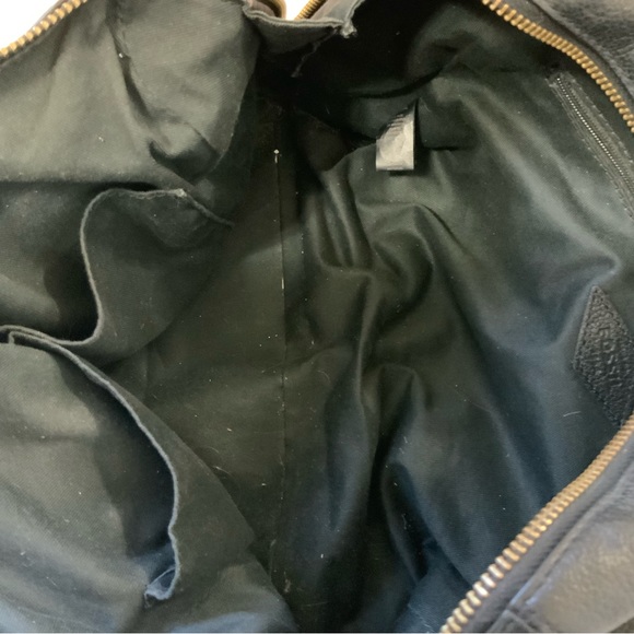 Fossil Black Pebbled Leather Shoulder bag w/Handle Straps too - Picture 7 of 7